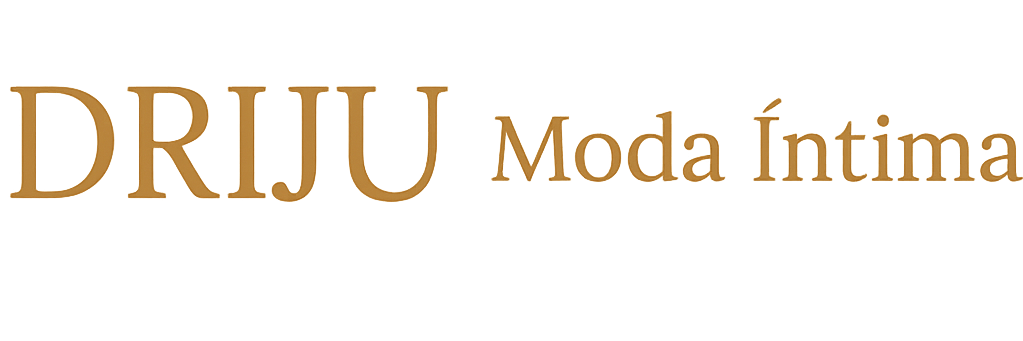 Driju Logo logo elegante com texto em dourado